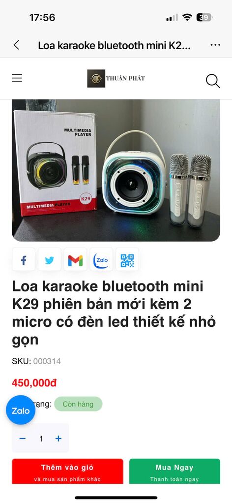LOA KARAOKE BLUETOOTH MINI K29 - KÈM 2 MIC - Ảnh 8