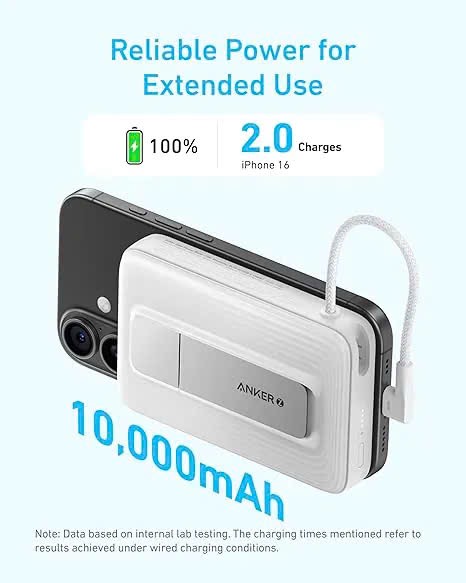 Sạc dự phòng magsafe Anker Zolo 10.000mAh - A1685 (Trắng) - Ảnh 3