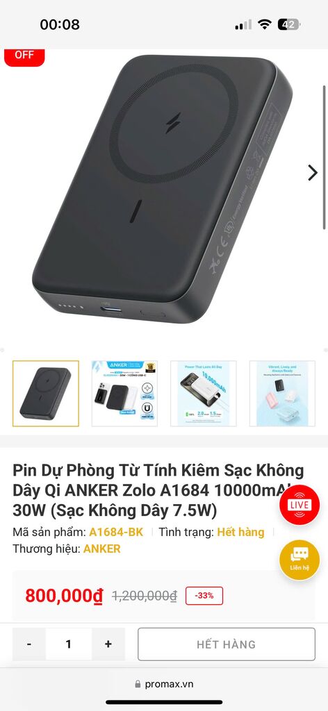 Pin Dự Phòng Anker Zolo 10.000mAh - A1684 (Giao ngẫu nhiên) - Ảnh 3