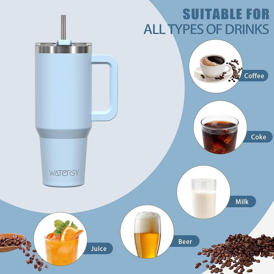 Bình Giữ Nhiệt WATERSY 30oz Tumbler- ĐỦ 7 MÀU – note Chọn màu NAM - NỮ | Kèm Nắp & Ống Hút Inox - Ảnh 3