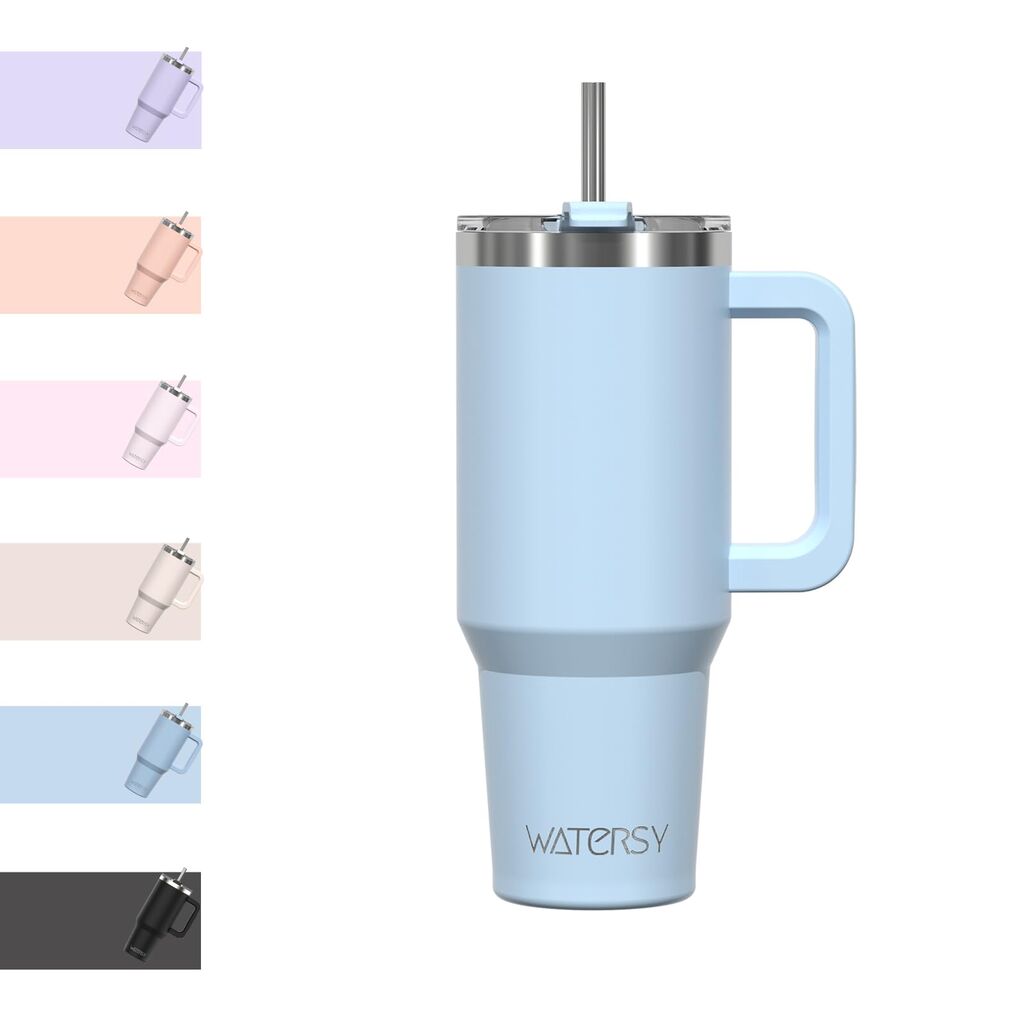Bình Giữ Nhiệt WATERSY 30oz Tumbler- ĐỦ 7 MÀU – note Chọn màu NAM - NỮ | Kèm Nắp & Ống Hút Inox