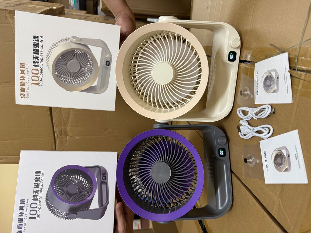 Quạt tích điện đa năng Y-001 - Để bàn, treo tường