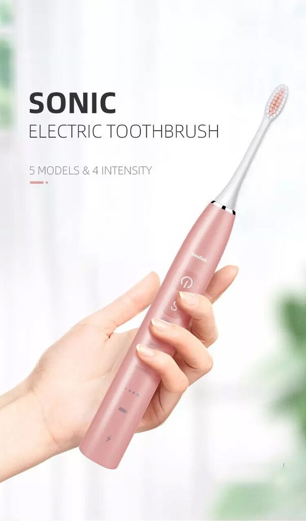 Bàn chải đánh răng điện Sonic Gonlink - Tặng hộp đựng tiện lợi kèm 4 đầu bàn chải - Ảnh 9