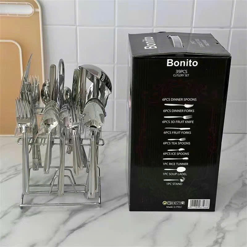 Bộ dụng cụ nhà bếp inox 39 món Bonito - Ảnh 2
