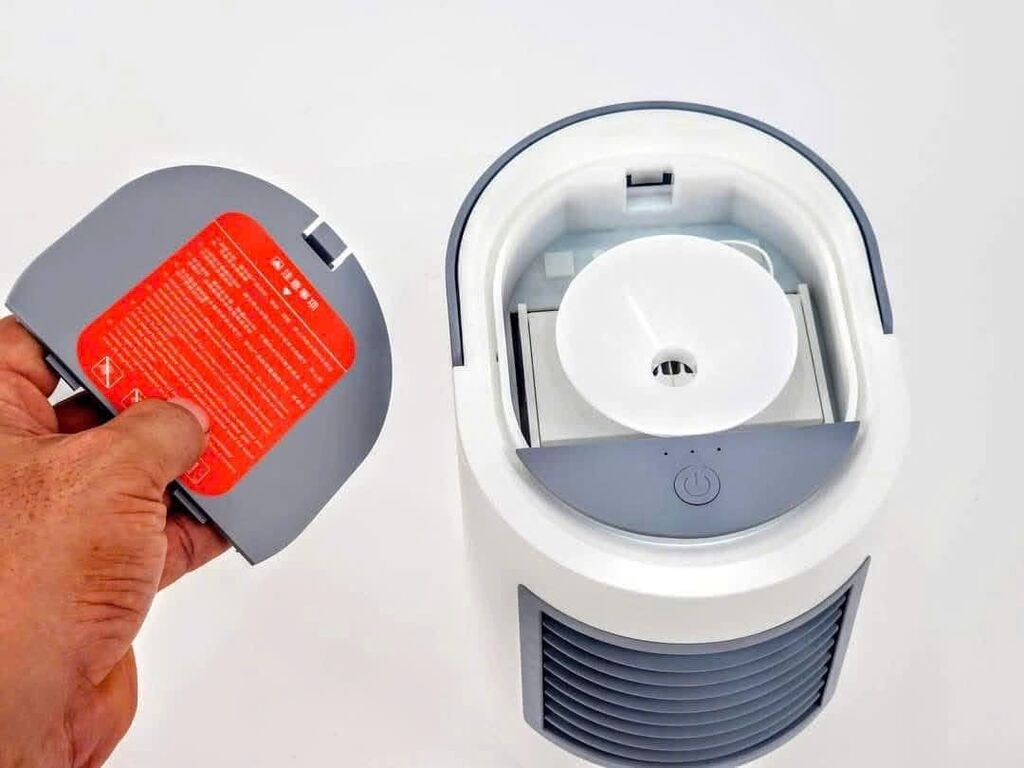 Quạt điều hoà không khi Air Cooler Fan- Quạt để bàn làm mát và phun sương mini kiêm đèn ngủ Air Cool - Ảnh 9