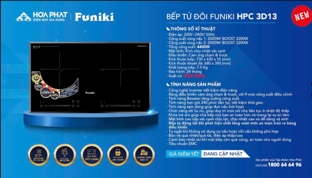 Bếp từ Hoà Phát HPC 3D13