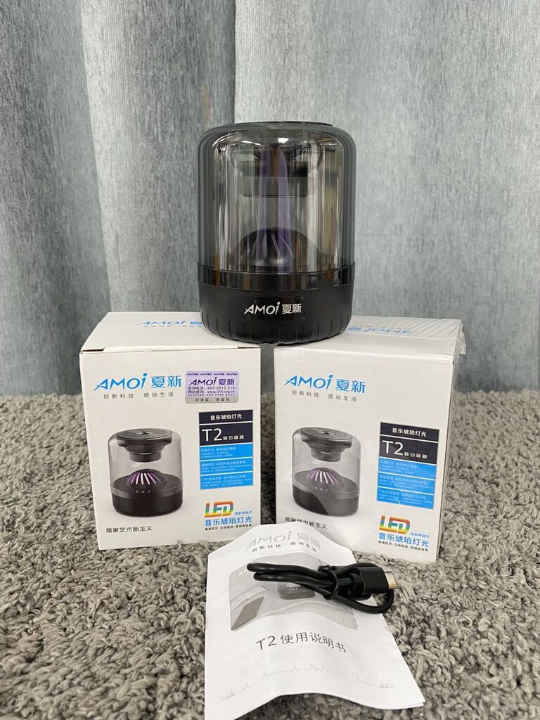 Loa Bluetooth AMOI T2 , có đèn Led , TWS 2 Loa , Mic đàm thoại