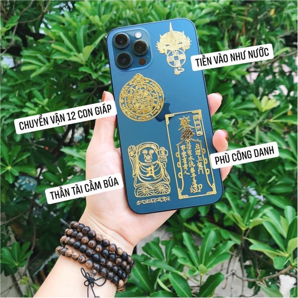 Miếng Dán Linh Phù cho điện thoại- hình Tài Lộc, May Mắn, Phong Thuỷ (Dán Điện Thoại, Đồ Dùng ...) - Ảnh 5