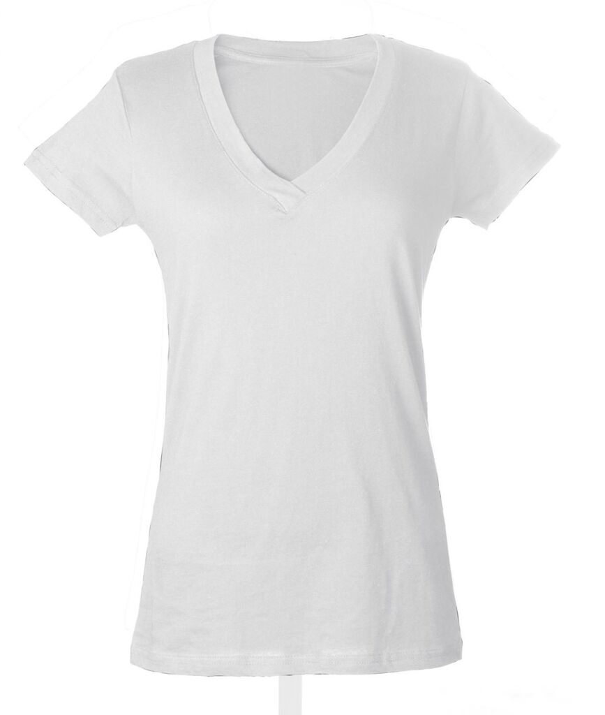 Áo phông nữ cổ tim 100% cotton , trắng size L , hồng size S , M